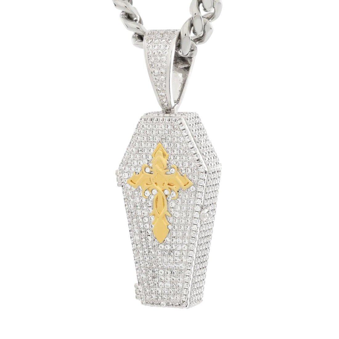 King Ice Designed by Mike Zombie-Bed for A Legend Stash Necklace - WHITE GOLD